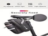 Bicycle Tail Bag with Quick Access Kettle Pocket & Reflective Safety Light V1106-139-BLA-38274
