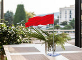 Desk Flag Pole Holder with Stable Base, Office and Event Desktop Display V1370-AZ4-11432