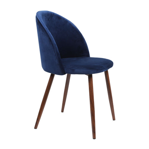 Levede 2x Dining Chairs Seat French Navy CH1037-2-NV