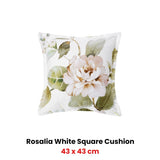 Bianca Rosalia White Square Filled Cushion 43 x 43cm V442-BCA-CUSHION-ROSALIA-WHITE-SQ