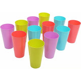 Plastic Cups 12 Pcs Reusable Cups Camping Cups Drinking Cups for Indoor Outdoor Parties Camping, V1192-AZ-W-17617