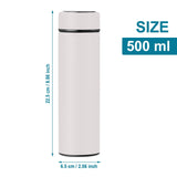 Clearance Back to School Supplies! JWDX Led Smart Touch Screen Temperature Measurement Thermos Cup V1189-LWWAL-20260325-03153