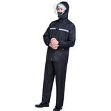 Rain Suits Black Versatile Reflective Lightweight Waterproof Foldable Breathable Raincoat with Rain V1294-YM0901-3117230345813