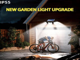 74 LED solar sensor lights with motion sensor, 3 brightness modes, outdoor wall lights, suitable for V1106-HEDJ-004
