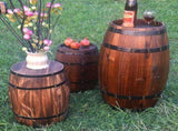 Traditional Wood Wine Barrel Ornament V1192-AZ-W-28479