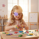 6Pcs Soft Eye Patch for Glasses, Reusable and Breathable Eyes Patch for Men Women to Cover Right or V1370-AZ4-14963