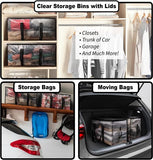 Large Moving Boxes & Storage Bags Extra Large Moving Boxes with Backpack Straps, Zippers & Handles V1188-ZXY-131-082