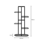 SOGA 2X 6 Tier 7 Pots Black Metal Plant Rack Flowerpot Storage Display Stand Holder Home Garden FPOTH21X2