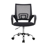 Artiss Mesh Office Chair Mid Back Black OCHAIR-G-2004-BK