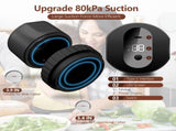 Black Electric Mason Jar Vacuum Sealer Kit Portable Automatic Vacuum Sealing Machine with 80kPa V1107-CS-MSGZKJ