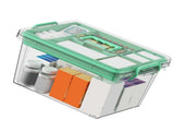 Portable Medicine Box Multilayer Large Capacity Emergency First Aid Kit Box with Handle for Home V1294-YM0901-3117240230611