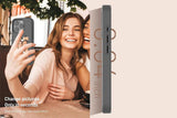 NFC E-Ink Smart Cover iPhone Ink Screen Display Digital DIY Custom Picture Phone Case -Grey /iPhone V1263-JX-6438-2
