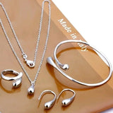 Women's Silver Needle Jewelry Set V1142-OBA000243