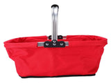 Foldable Picnic Basket Oxford Fabric Shopping Tote Reusable Grocery Bag for Camping Outdoor Fruit V1294-YM0901-3111260009412