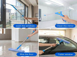 Professional Window Cleaning Kit with Bucket 3 Gallon, 76" Long Handle Squeegee and Microfiber V1107-799-87318