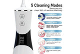 Cordless Water Dentaler for Teeth with 5 Jet Tips 350ML Tank Oral Irrigator Rechargeable Water V1263-JX-6540