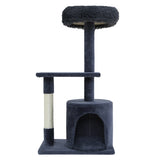 i.Pet Cat Tree 94cm Scratching Post Tower Scratcher Condo House Wood Trees Grey PET-CAT-FL015-4-GR