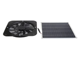 Solar Panel Fan Kit Solar Exhaust Fan 100W Solar Powered Panel with 10inch Round Fan for Greenhouse V1294-YM0706-3114230113611