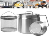 Stainless Steel Fryer - 2 L - Filter Jug - Separates grease residues - Fryer with Basket V1188-MS101-02277-1