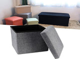 Foldable Storage Ottoman Multifunctional Storage Bench Footstool Seat with CoverBig V1294-YM0901-3117200156312