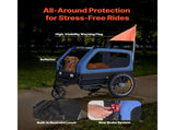 Dog Bike Trailer, Supports up to 40 kg, 2-in-1 Pet Stroller Cart Bicycle Carrier for Small & Large V952-TCTCLYSCWZXCV6PKI001V0