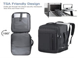 Black Expandable 17-Inch Laptop Travel Backpack with USB Port - Durable TSA Friendly Carry-on V888-ELOSUNG45061