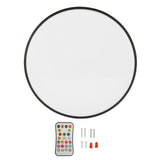 Round Ceiling Light LED Full Color Dimming Smart RGBCW RF Remote Control Black Frame Ceiling Light V1294-YM0901-3119230135511