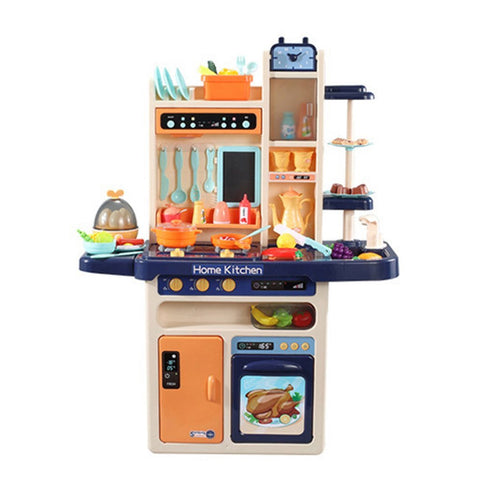 65pcs 93cm Children Kitchen Kitchenware Play Toy Simulation Steam Spray Cooking Set Cookware V255-K889-213