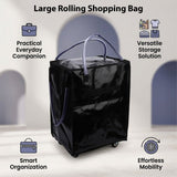 Foldable Rolling Tote Bag Bag Large Rolling Shopping Bag Foldable Wheeled Tote Heavy Duty Wheels V1369-AZ3-W-16146