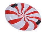 Round Winter Snow Tube Adult PVC Inflatable Skiing Ring with 2 Handles for Outdoor Snowboarding Red V1294-YM0523-3111210415211