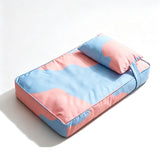 Three piece set of four season warm pet tatami pillows,Extra Large Pink Blue V1363-PS-02-BLUE