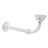 White Aluminum Alloy Adjustable Security Camera Mount Bracket with Integrated Cable Management Tube V1192-AZ-W-22659