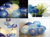 20 Cotton Ball String Fairy Lights Kids Bedroom,Home,Decor,Boys Girls Plug in Light Cotton Ball V1192-AZ-W-14522