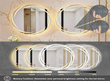 Round LED Anti-Fog Backlit Bathroom Mirror V767-XMR-Y18-928-AU