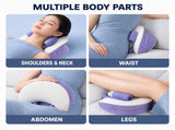 Wireless Neck and Shoulder Kneading Massage Pillow with Heat, Multi-Position Body Relaxation Device V1341-ZY-5PHDS6LG-LAVENDER