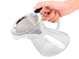 400ml Glass Coffee Pot Kettle Heat Resistant Pour Over Coffee Maker with Stainless Steel Filter for V1294-YM0714-3118210299212