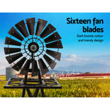 Garden Windmill 160cm Metal Ornaments Outdoor Decor Ornamental Wind Mill GWM-160CM-BR