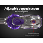 Devanti Handheld Vacuum Cleaner Cordless Roller Brush Head 150W Purple VAC-CL-BH-09E-GY-PP