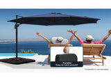 Instahut Outdoor Umbrella Base 50cm 4 Plates Stand Pod Cantilever BASE-UMB-50X50-N-FC4