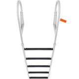 Dock Ladder, Flip-Up 5 Steps, 350 lbs Load Capacity, Aluminum Alloy Pontoon Boat Ladder with 2'' V952-MTZTSFSJFHXJD7UOHV0