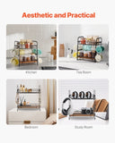 VEVOR 2 Tier Coffee Bar Organizer for Countertop w/ 12 Movable Hooks Mug Holder V952-LYSMKBGJBGSLN4HGLV0