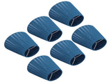 6PCS Modern Simple Lampshade Cloth Lampshade for Crystal Clip On Chandelier Wall Lamp Blue V1294-YM0718-3119200177111