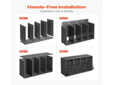 Literature Organizer, 36 Compartments Office Mailbox with Adjustable Shelves, Wooden Mailbox Sorter V952-WJJEKBHB36G93NKYIV0