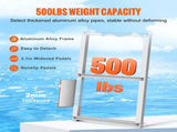 Dock Ladder, Removable 4 Steps, 500 lbs Load Capacity, Aluminum Alloy Pontoon Boat Ladder with 3.1'' V952-MTZTCXSJFHXJDT0PBV0