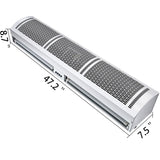 Air Curtain, 1.2m Electric Wind Curtain with Limit Switch, Max. 2204 CFM Air Flow, 3 Speeds Control V952-3SFLJ48YC00000001V3