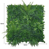 Jungle Fern Vertical Garden / Green Wall UV Resistant 1m X 1m V637-1104944