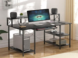 Levede Office Gaming Computer Desk Black DH1054-BK
