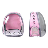 Expandable Travel Cat Backpack Carrier Polarized Tinted Bubble Window Pet Backpack Pink V1263-JX-6857
