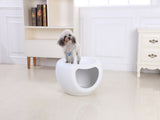 YES4PETS Cat Kitten Bed Cave Small Dog House Kennel Plastic Pet Pod Bedding Igloo White V278-BP200-CAT-NEST-WHITE