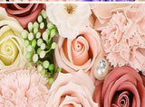 Non-Withered Soap Flower Small Round Box Decoration Set V728-PB1005003750330862